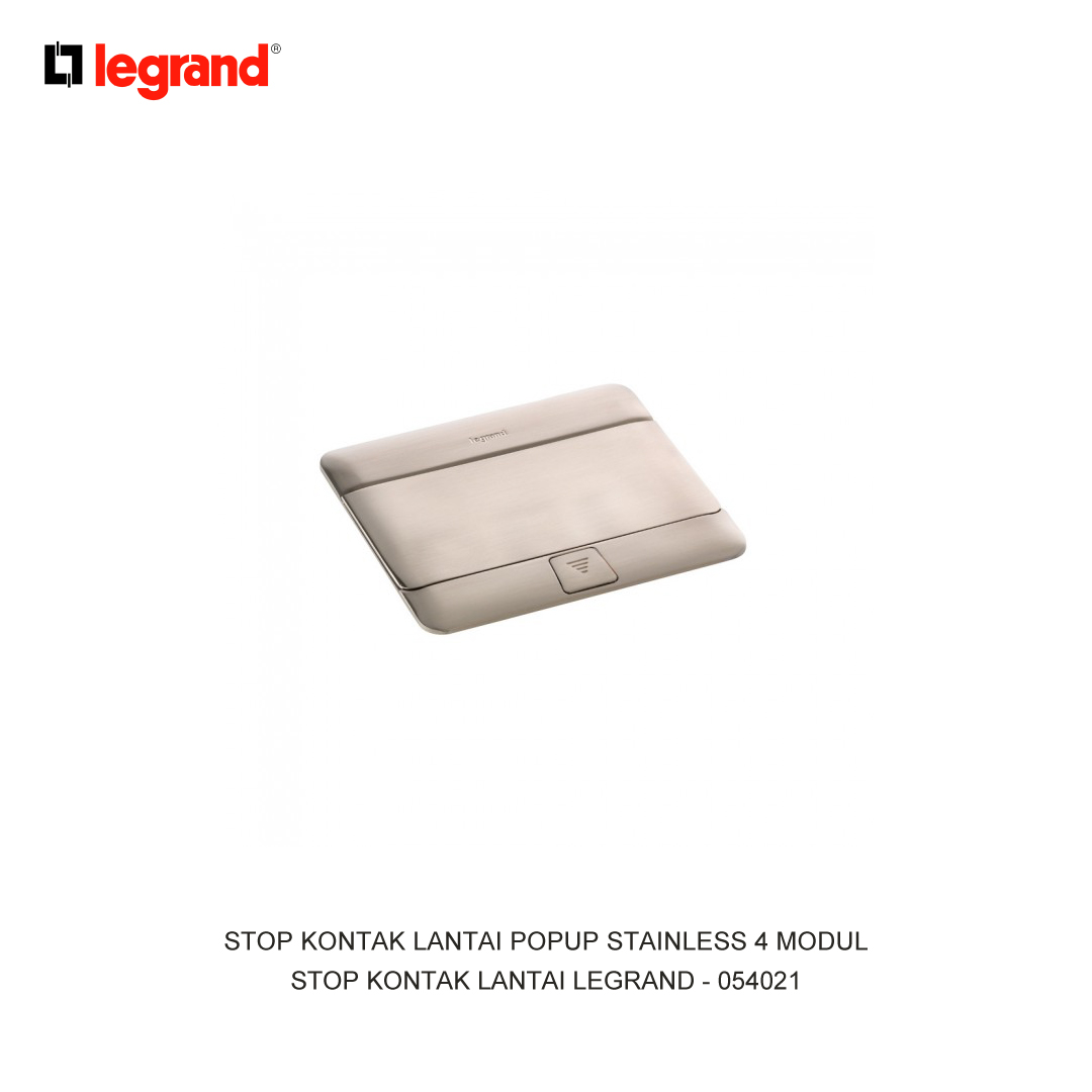 STOP KONTAK LANTAI POPUP STAINLESS 4 MODUL