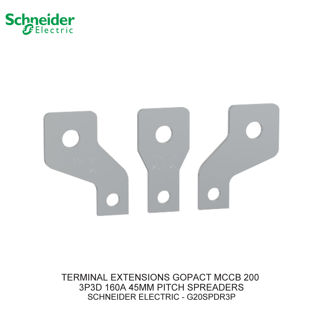 TERMINAL EXTENSIONS GOPACT MCCB 200 3P3D 160A 45MM PITCH SPREADERS