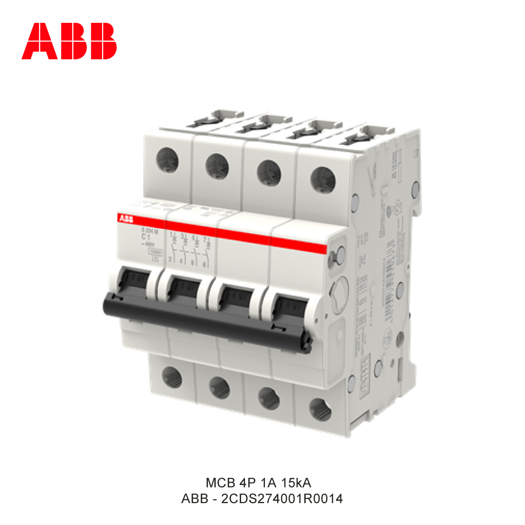 MCB 4P 1A 15kA CURVA C