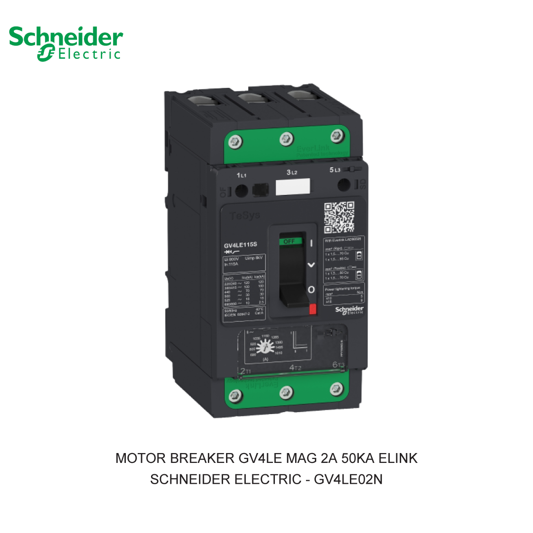 MOTOR BREAKER GV4LE MAG 2A 50KA ELINK