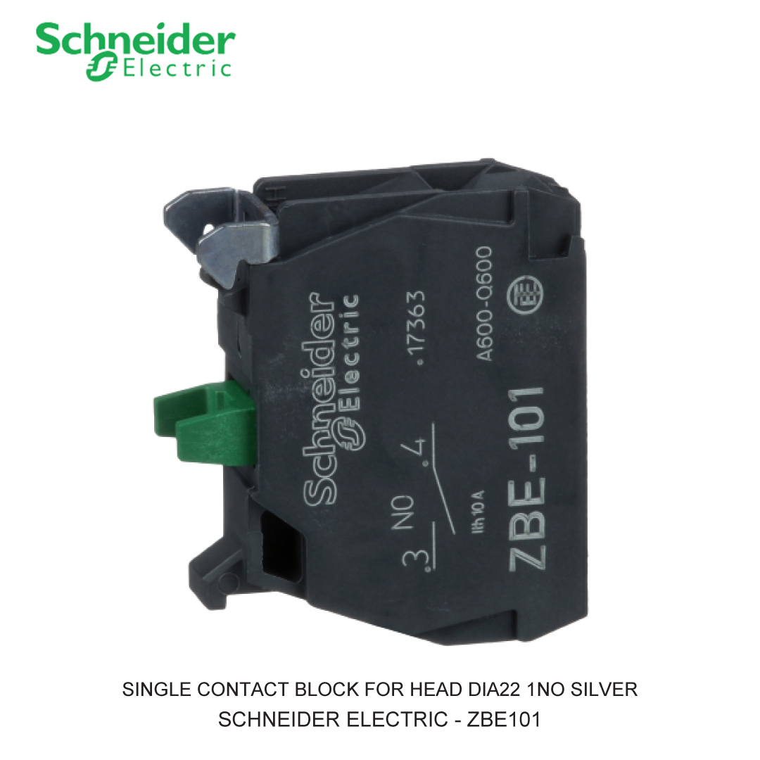 SINGLE CONTACT BLOCK FOR HEAD DIA22 1NO SILVER ALLOY SCREW CLAMP TERMINAL