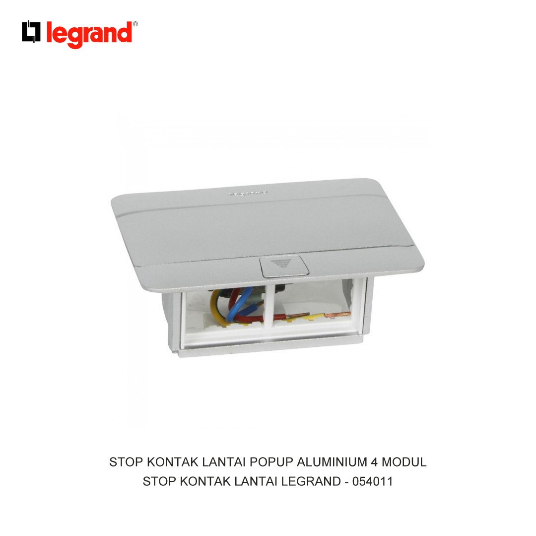 STOP KONTAK LANTAI POPUP ALUMINIUM 4 MODUL