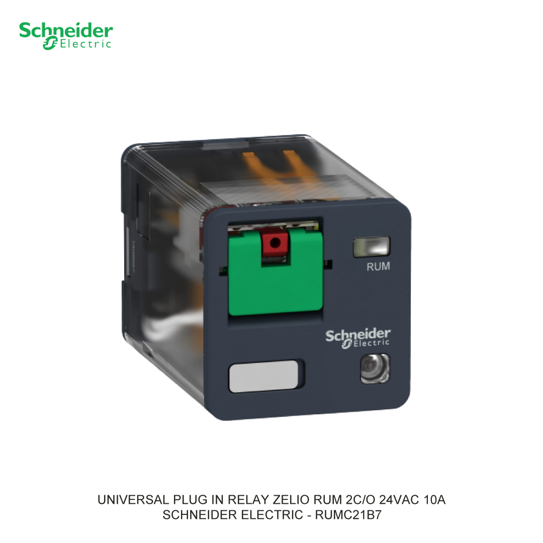 UNIVERSAL PLUG IN RELAY ZELIO RUM 2C/O 24VAC 10A SCHNEIDER ELECTRIC