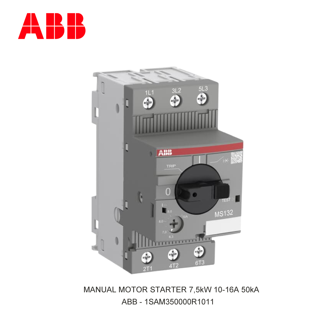 MANUAL MOTOR STARTER 7,5kW 10-16A 50kA