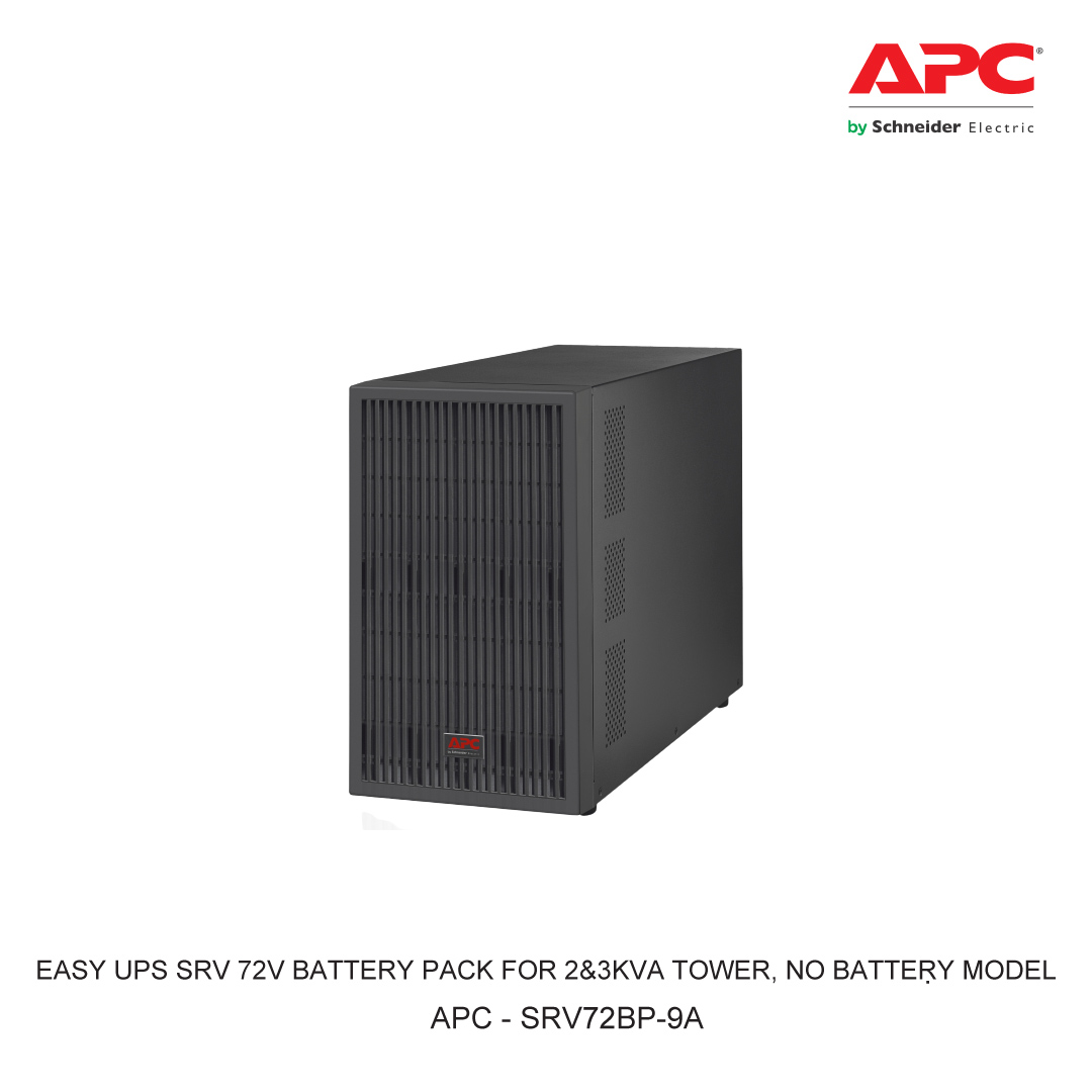 APC EASY UPS SRV 72V BATTERY PACK FOR 2&3KVA TOWER NO BATTERY MODEL