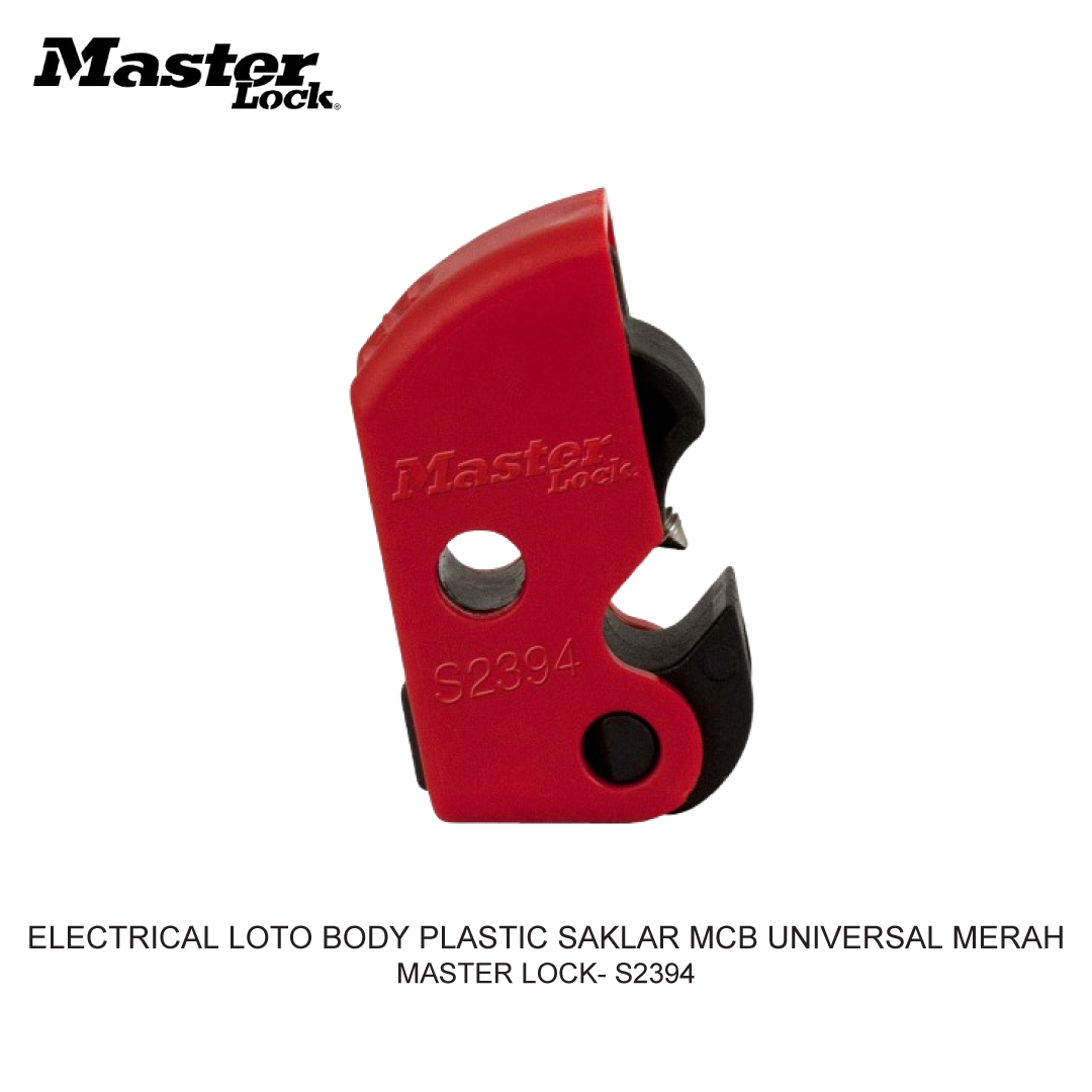 ELECTRICAL LOTO BODY PLASTIC SAKLAR MCB UNIVERSAL MERAH