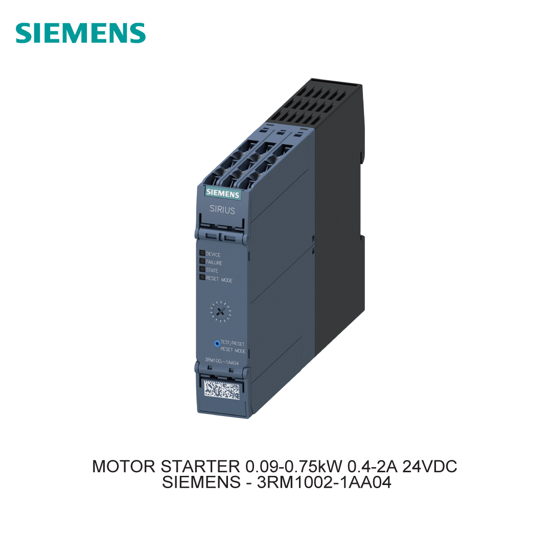 MOTOR STARTER 0.09-0.75kW 0.4-2A 24VDC