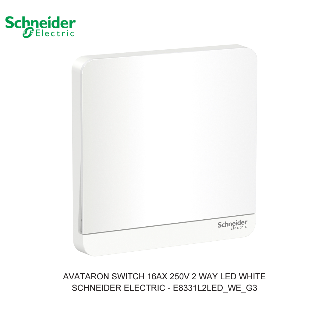 AVATARON SWITCH 16AX 250V 2 WAY LED WHITE