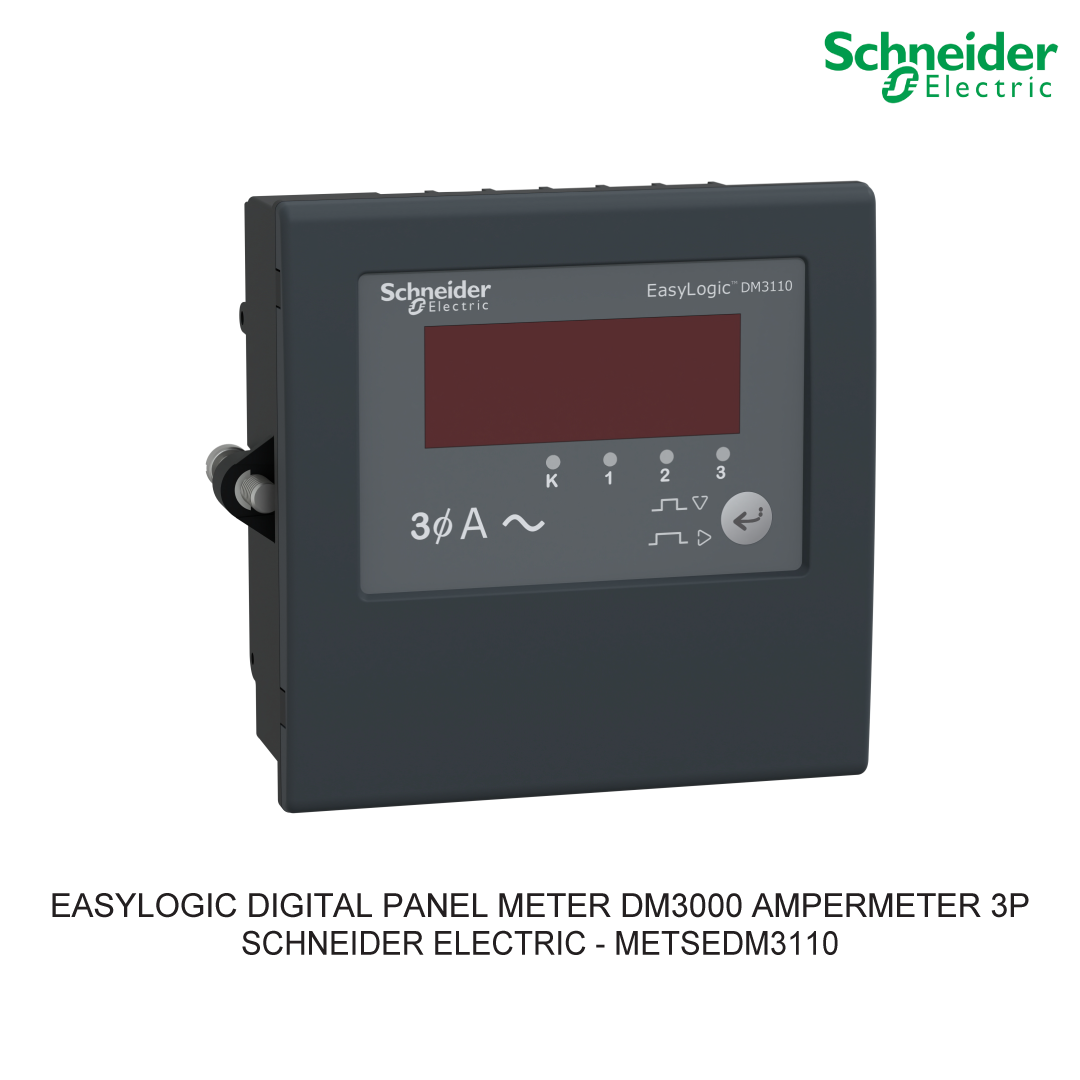 EASYLOGIC DIGITAL PANEL METER DM3000 AMPERMETER 3P