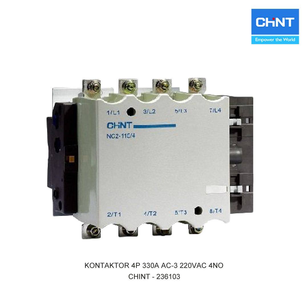 KONTAKTOR 4P 330A AC-3 220VAC 4NO