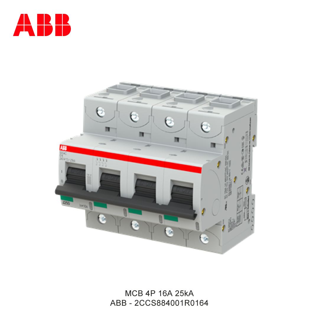 MCB 4P 16A 25kA CURVA C