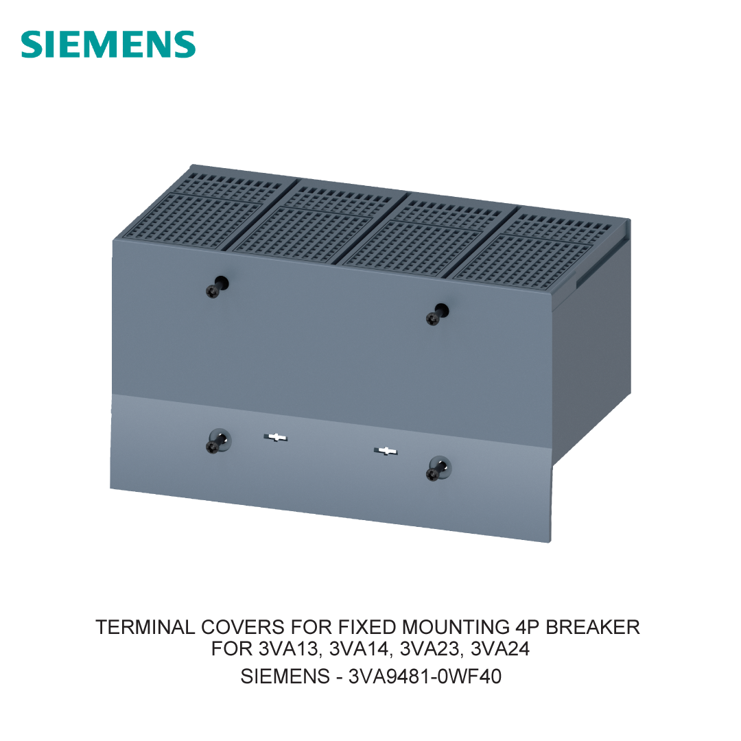 TERMINAL COVERS FOR FIXED MOUNTING 4P BREAKER FOR 3VA13, 3VA14, 3VA23, 3VA24