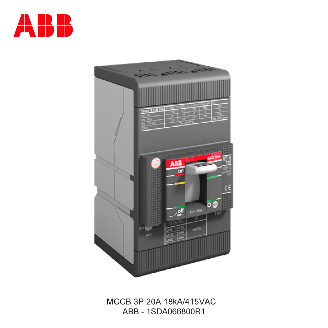 MCCB 3P 20A 18kA/415VAC