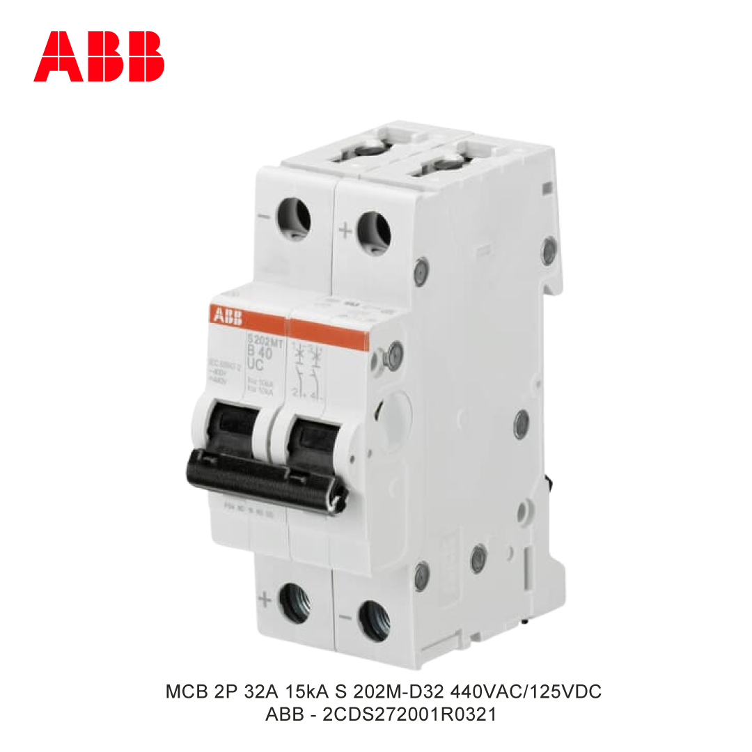 MCB 2P 32A 15kA KURVA D