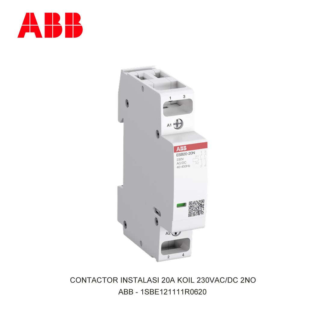 CONTACTOR INSTALASI 20A KOIL 230V AC/DC 2NO