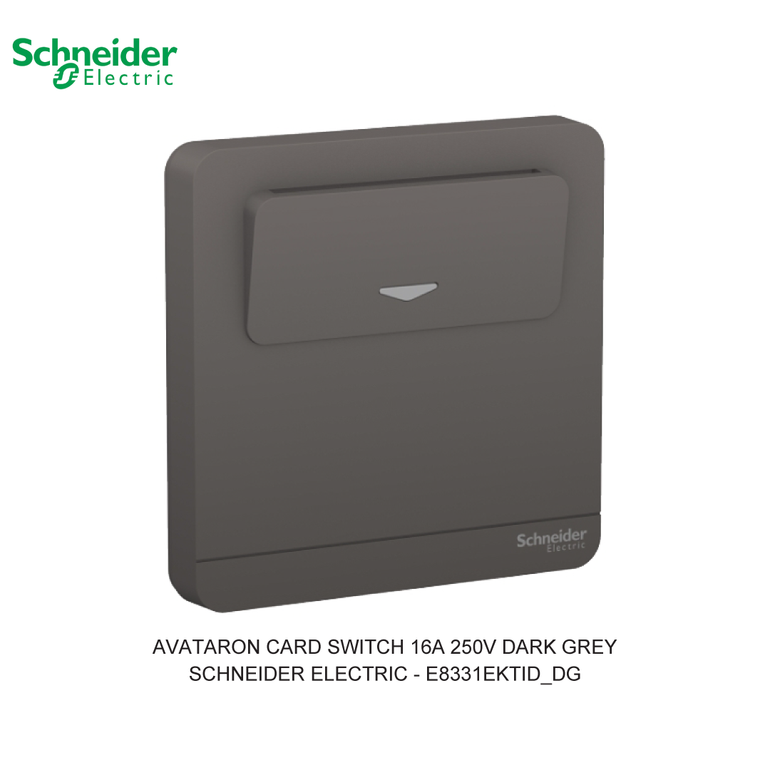 AVATARON CARD SWITCH 16A 250V DARK GREY