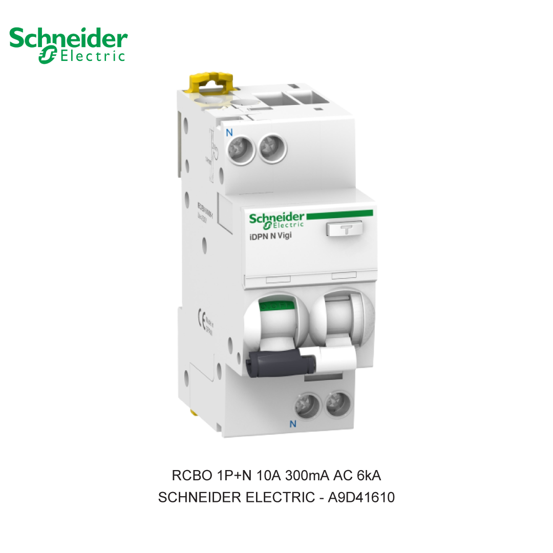 RCBO 1P+N 10A 300mA AC 6kA