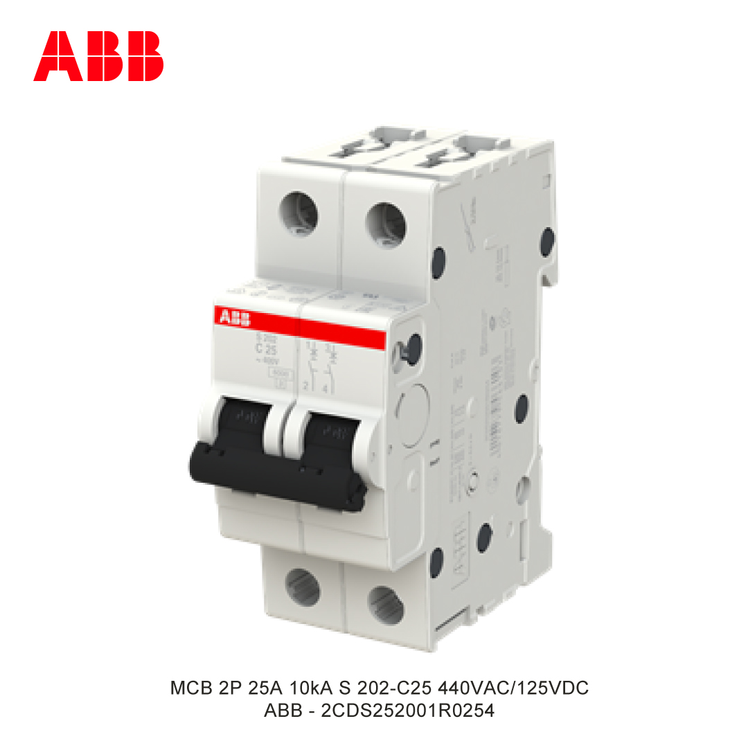 MCB 2P 25A 6kA/10kA KURVA C