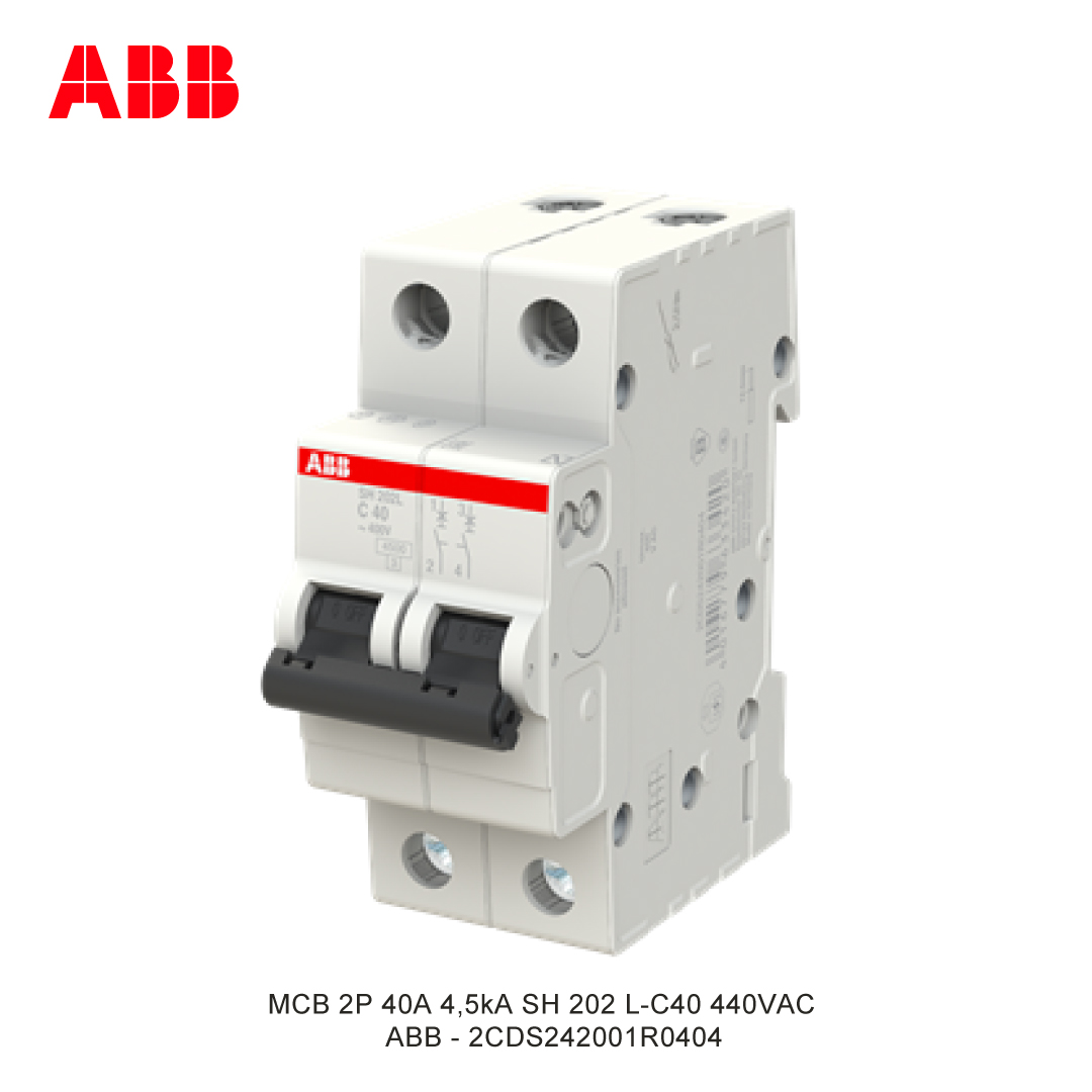 MCB 2P 40A 4,5kA CURVA C