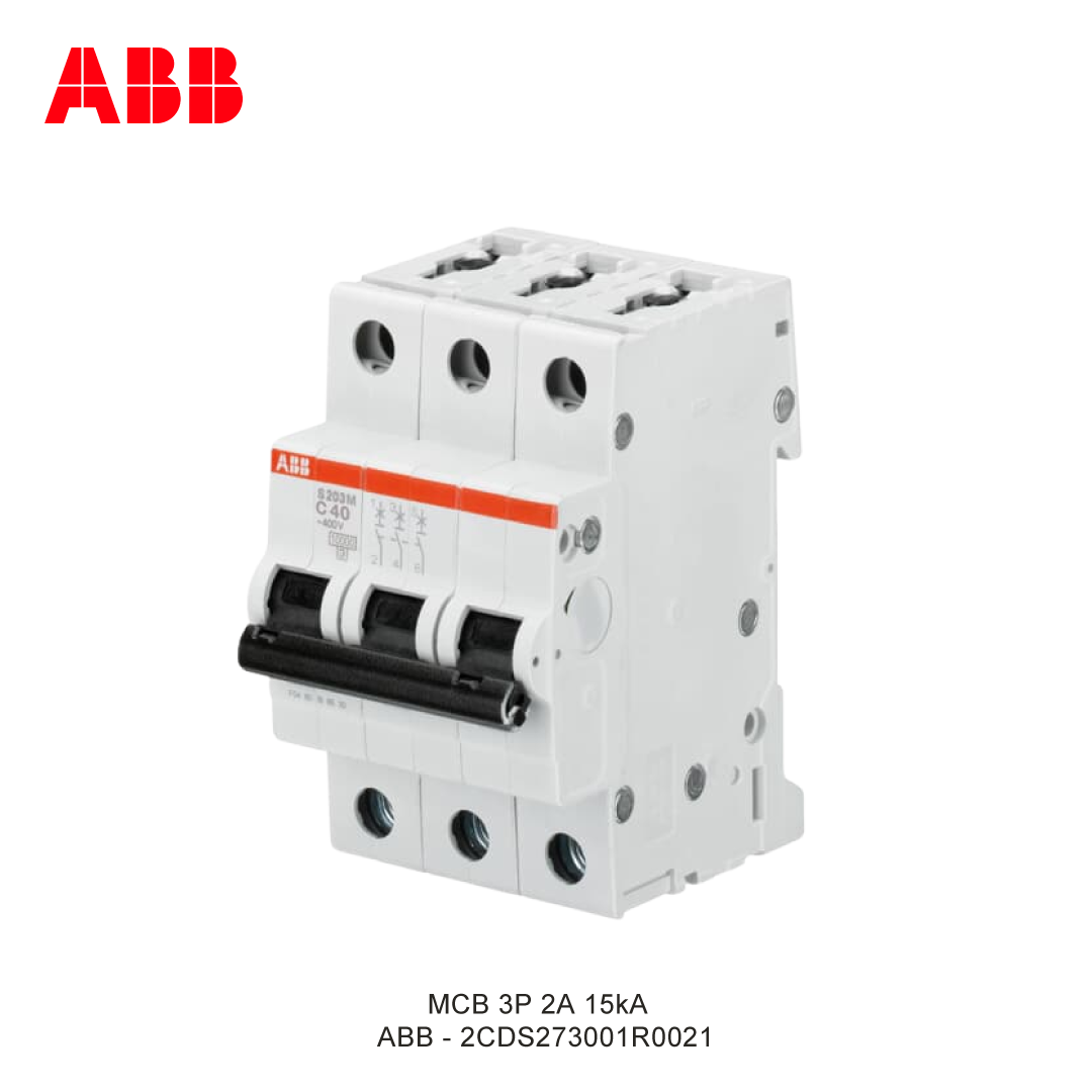 MCB 3P 2A 15kA CURVA D