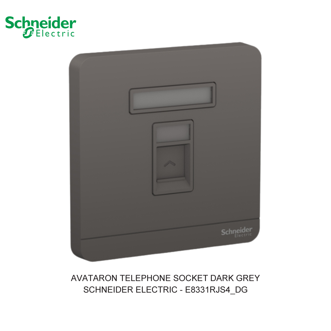 AVATARON TELEPHONE SOCKET DARK GREY