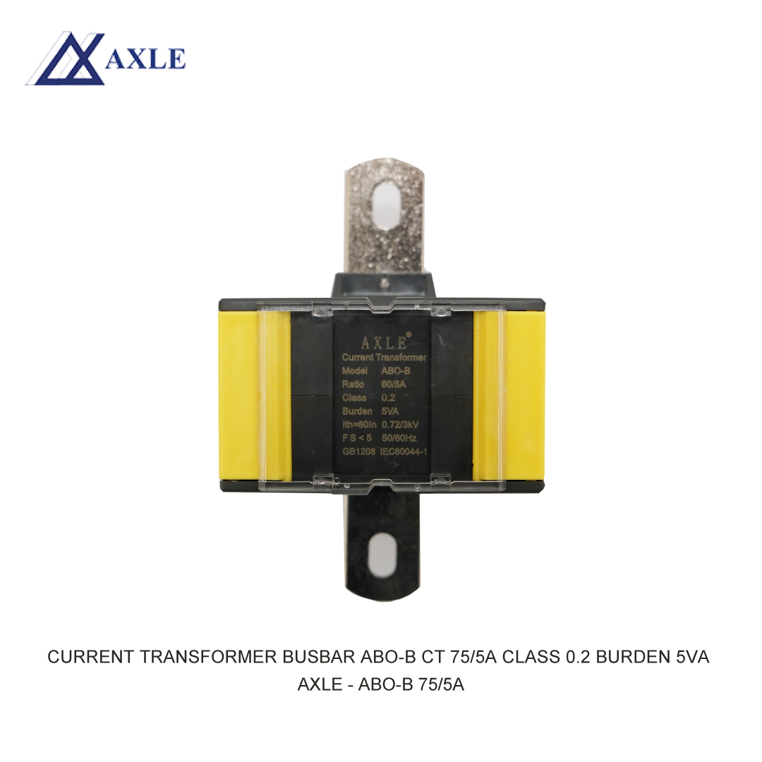 AXLE CURRENT TRANSFORMER BUSBAR ABO-B CT 75/5A CLASS 0.2 BURDEN 5VA