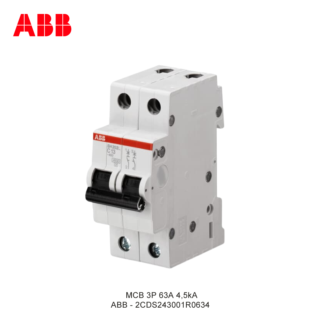MCB 3P 63A 4,5kA CURVA C