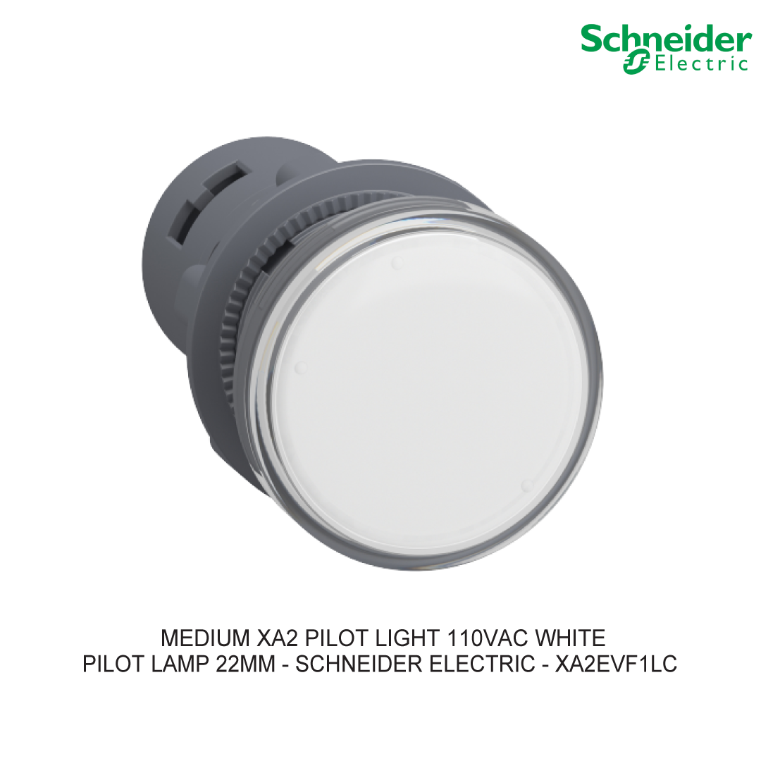 MEDIUM XA2 PILOT LIGHT 110VAC WHITE
