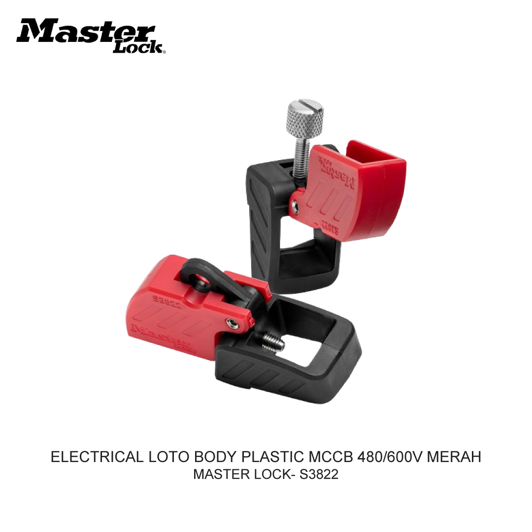 ELECTRICAL LOTO BODY PLASTIC MCCB 480/600V MERAH