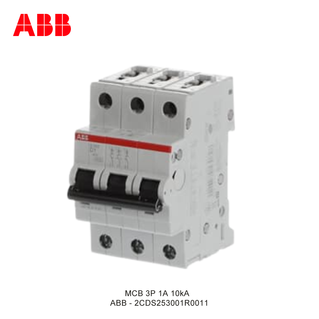 MCB 3P 1A 6kA/10kA KURVA D
