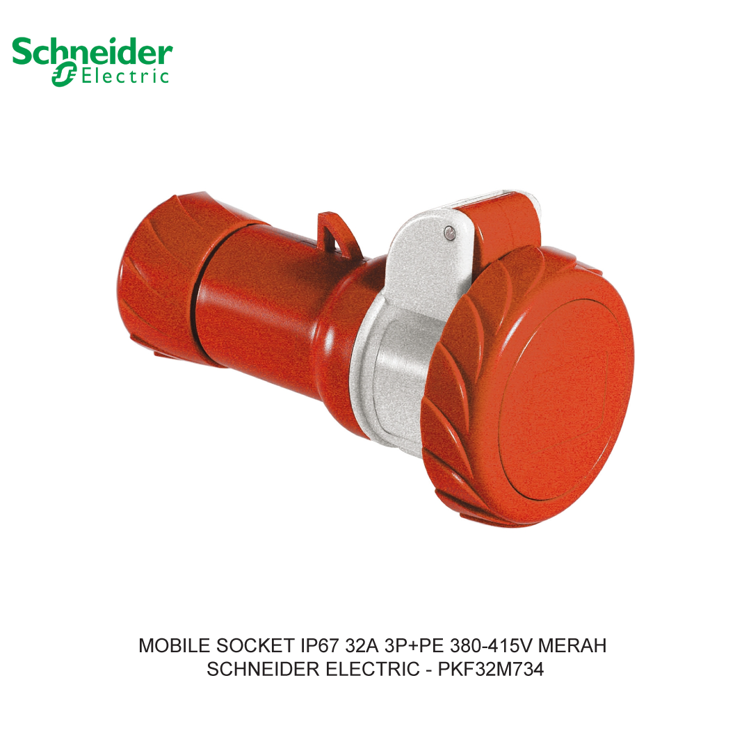 MOBILE SOCKET IP67 32A 3P+PE 380-415V MERAH