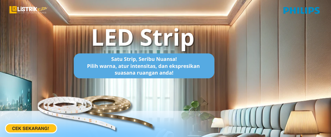 Pakai LED Strip Philips, Rumah Jadi Makin Estetik