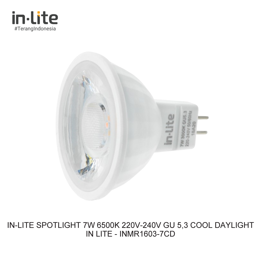 IN-LITE SPOTLIGHT 7W 6500K 220V-240V GU 5,3
