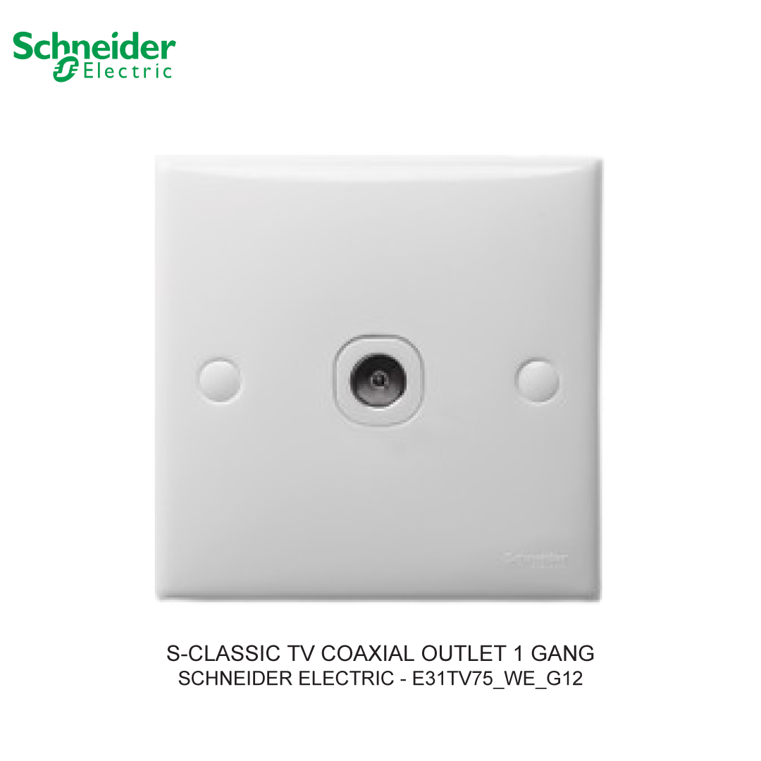 S-CLASSIC TV COAXIAL OUTLET 1 GANG