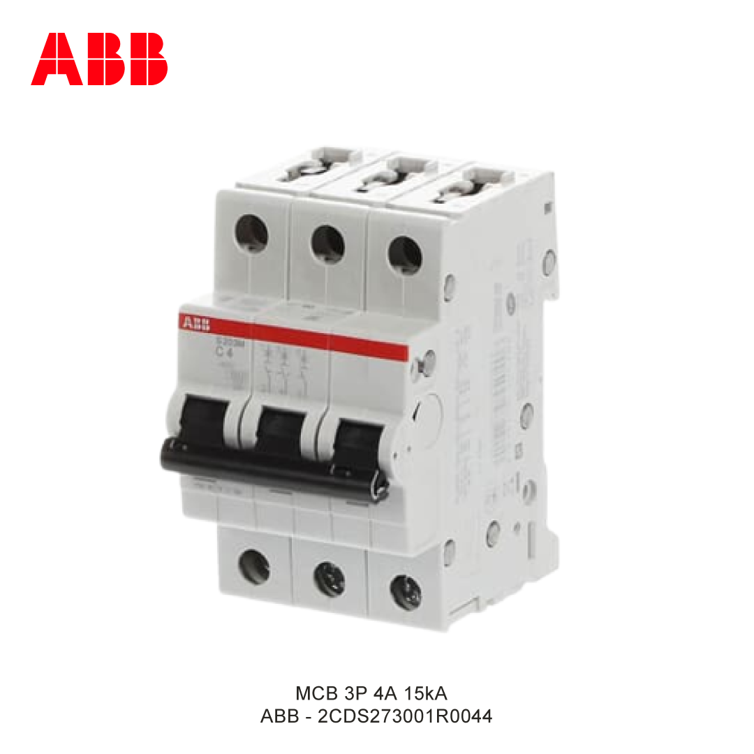MCB 3P 4A 15kA CURVA C