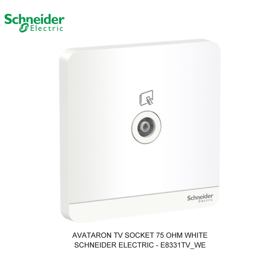 AVATARON TV SOCKET 75 OHM WHITE