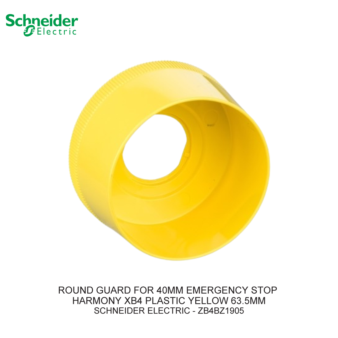 ROUND GUARD FOR 40MM EMERGENCY STOP HARMONY XB4 PLASTIC KUNING 63.5MM