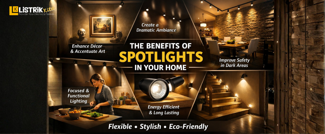 Manfaat Spotlight untuk Rumah: Estetika & Efisiensi