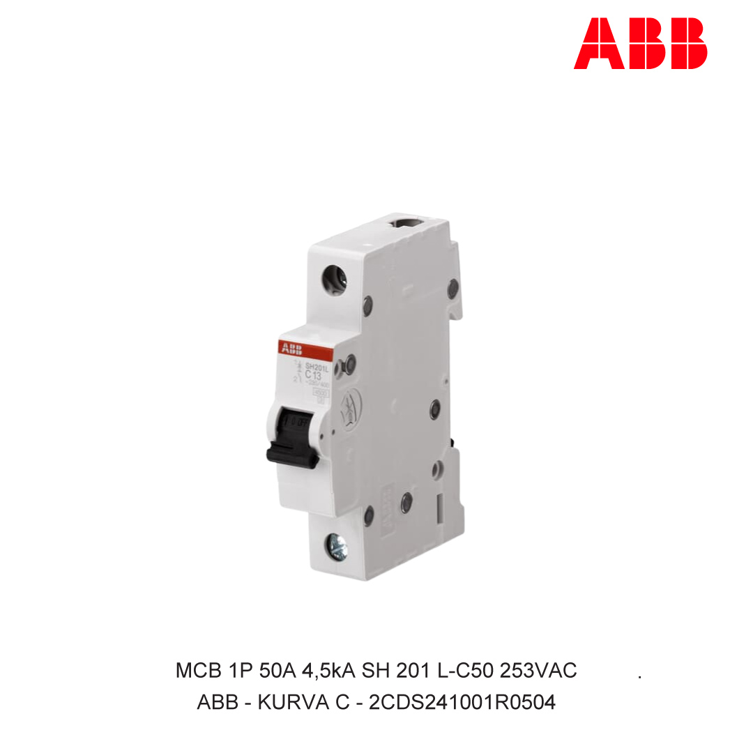 MCB 1P 50A 4,5kA KURVA C