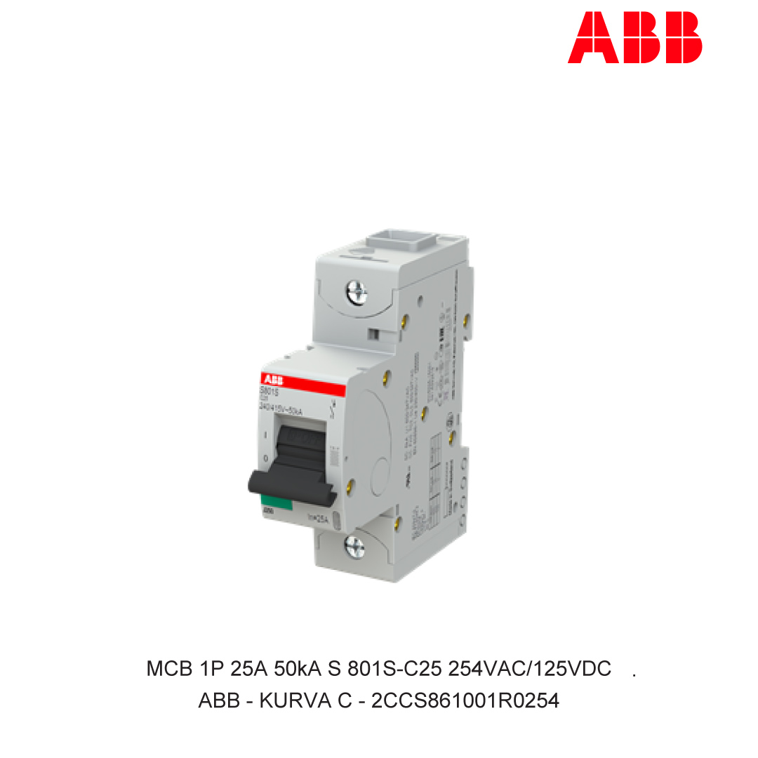 MCB 1P 25A 50kA CURVA C