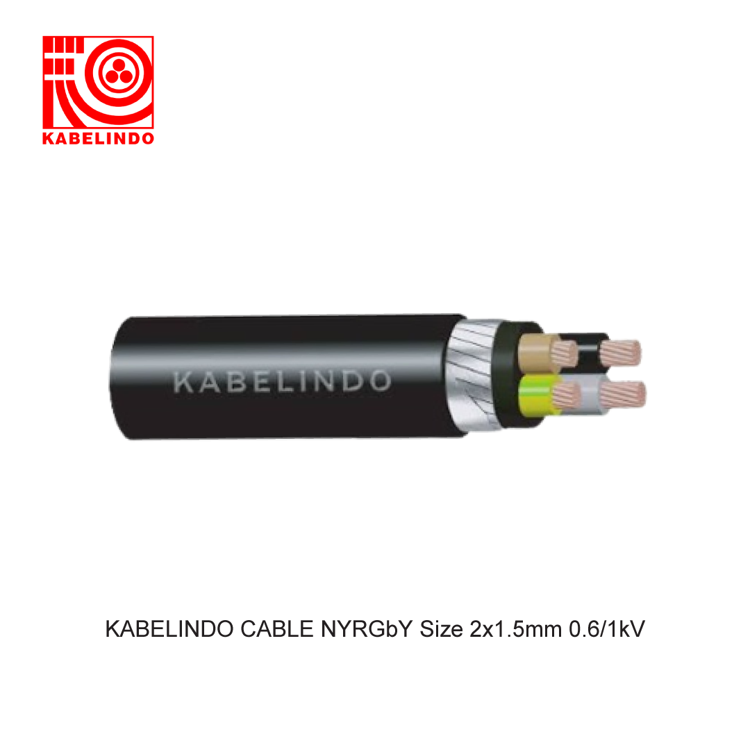 KABELINDO KABEL NYRGbY Size 2x1.5mm 0.6/1kV