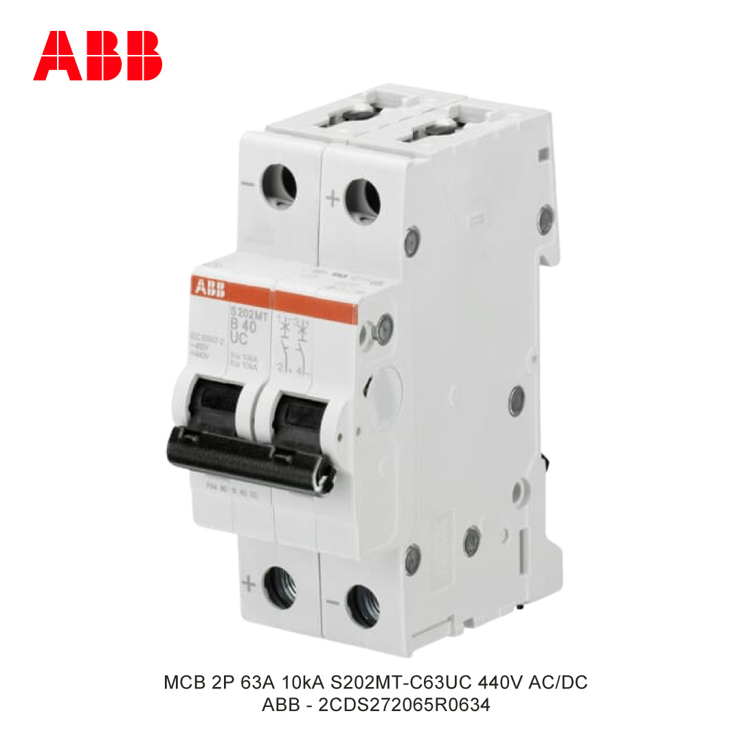 MCB 2P 63A 10kA CURVA C