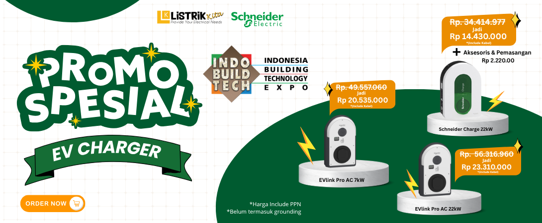Promo Hebat EV Charging Schneider Electric di IndoBuildTech 2025!