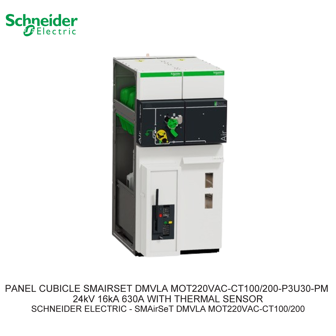 PANEL CUBICLE SMAIRSET DMVLA MOT220VAC-CT100/200-P3U30-PM 24kV 16kA 630A WITH THERMAL SENSOR