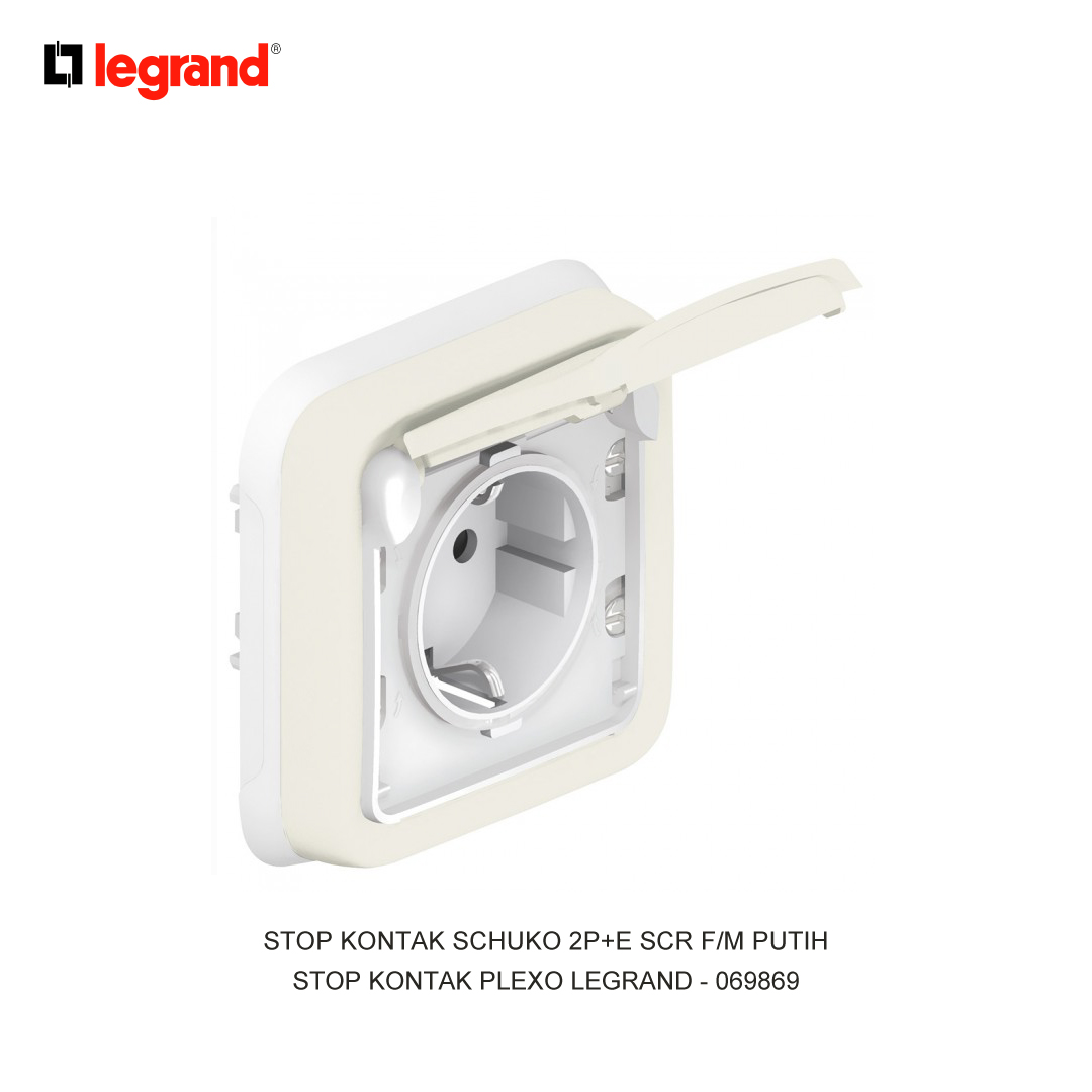 SOCKETS SCHUKO 2P+E SCR F/M WHITE