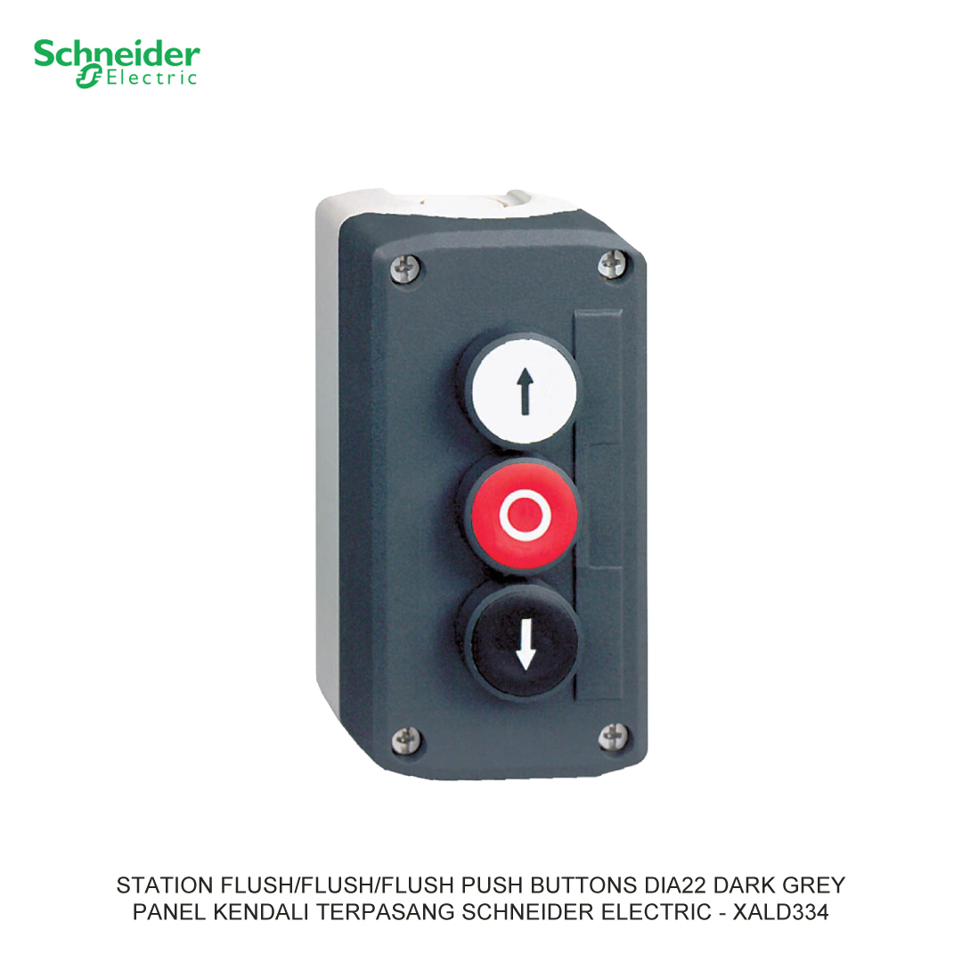 STATION FLUSH/FLUSH/FLUSH PUSH BUTTONS DIA22 DARK GREY