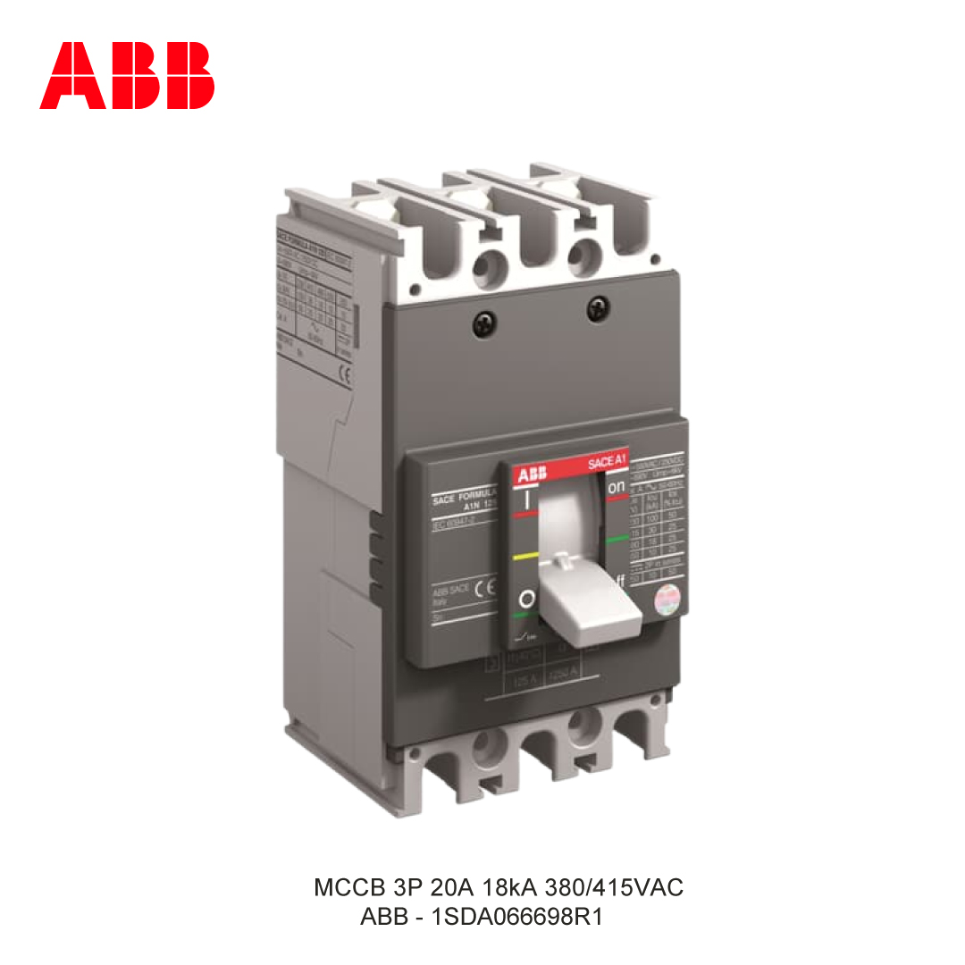 MCCB 3P 20A 18kA 380/415VAC