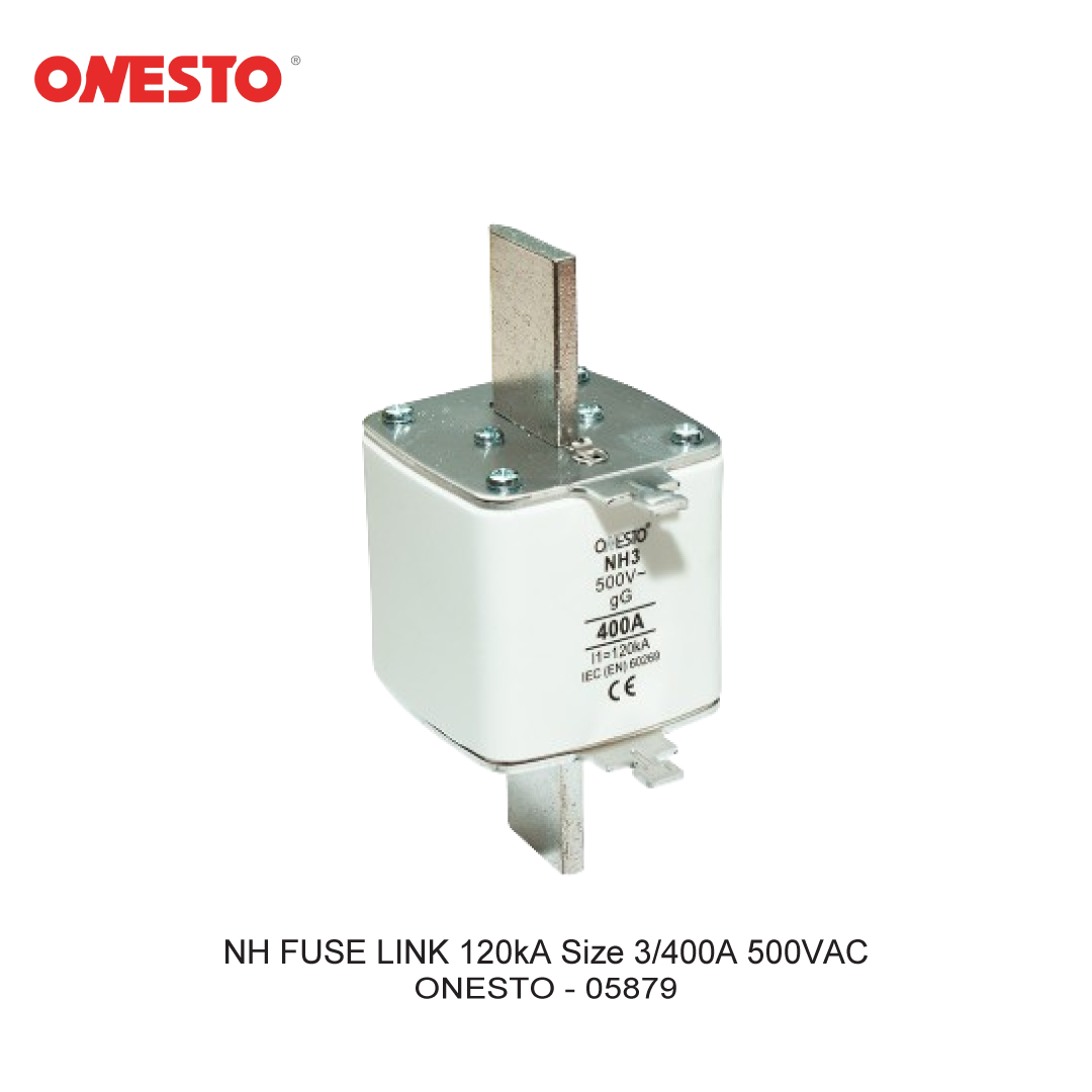 NH FUSE LINK 120kA Size 3/400A 500VAC