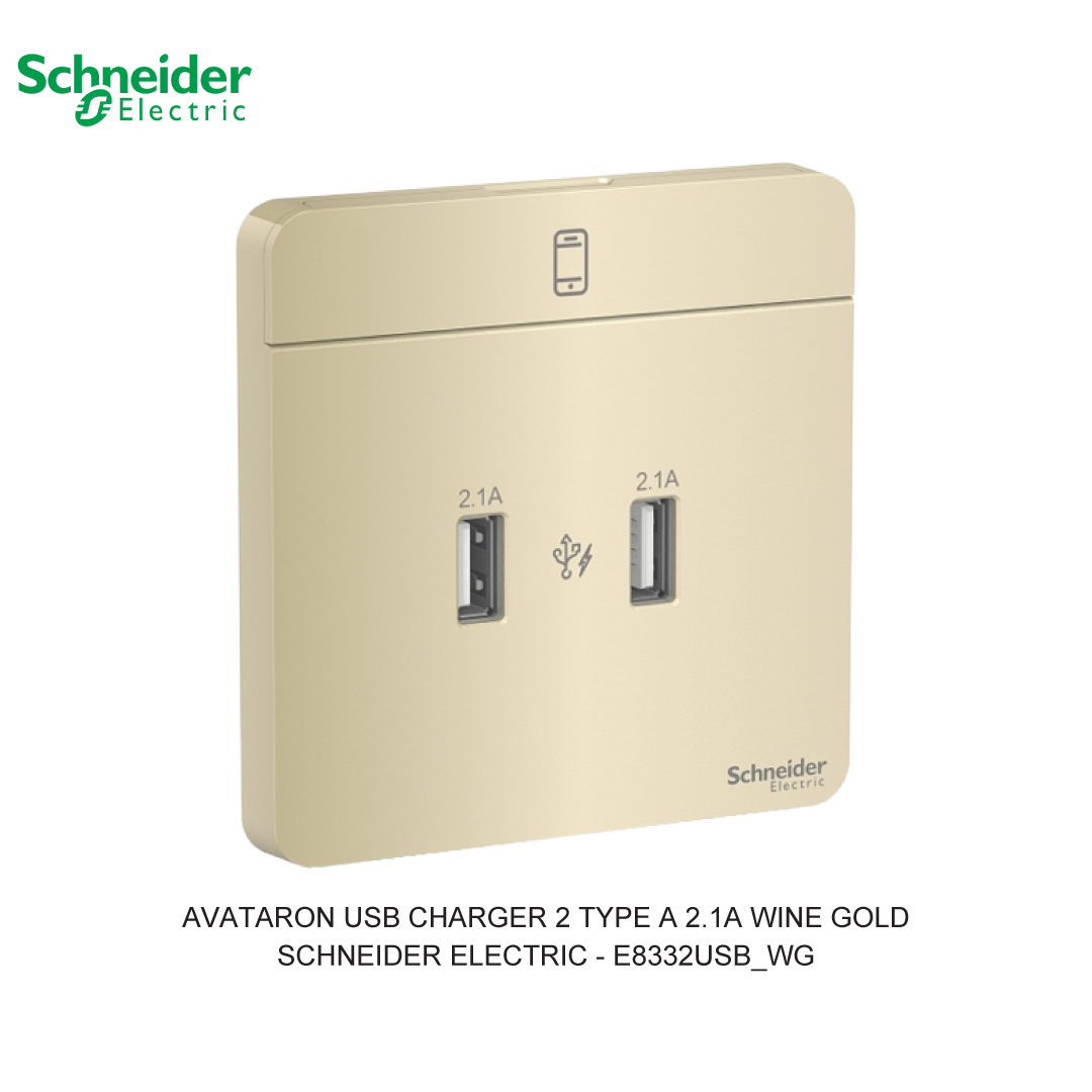 AVATARON USB CHARGER 2 TYPE A 2.1A WINE GOLD