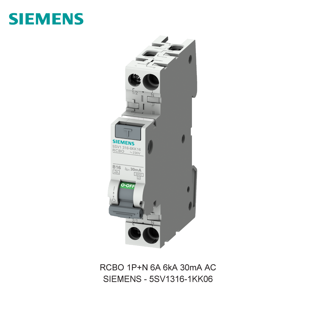 RCBO 1P+N 6A 6kA 30mA AC